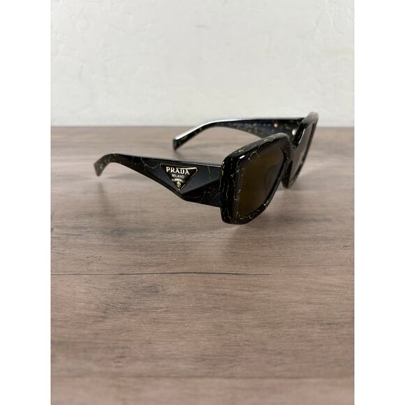 Prada Symbole Geometric Sunglasses- 50mm- SPR 14Z-F- Box Case- Cloth- NEW Authen - Picture 2 of 8